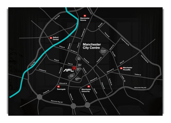 Manchester Stadtplan