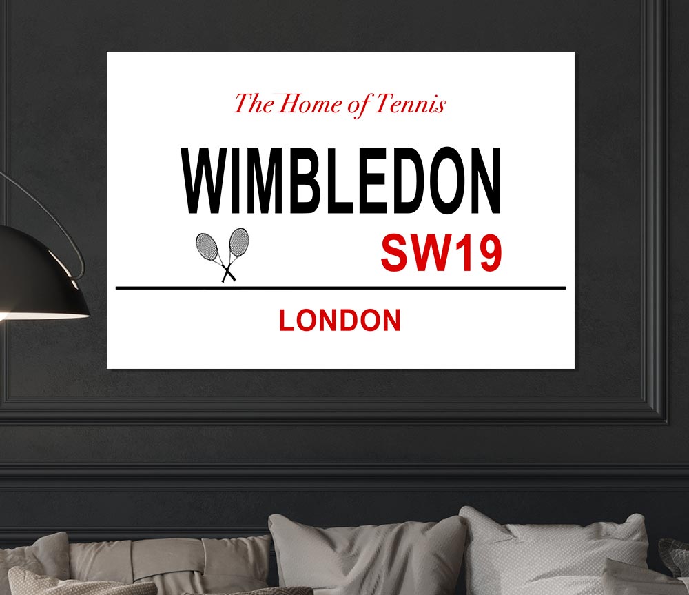Wimbledon Signs Print Poster Wall Art