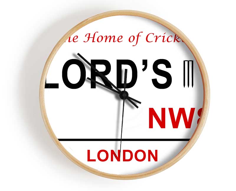Lords Signs Clock - Wallart-Direct UK