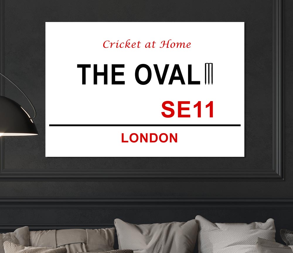 The Oval Signs Print Poster Wall Art