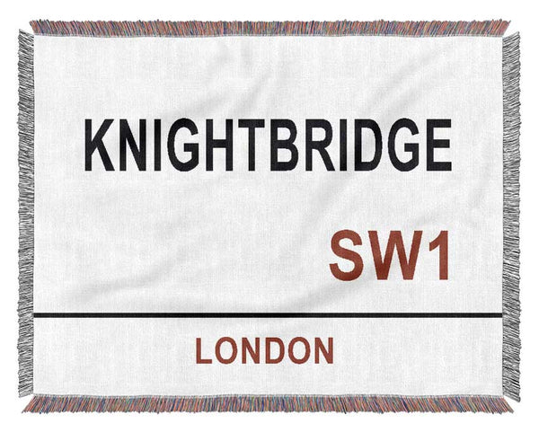 Knightbridge Signs Woven Blanket