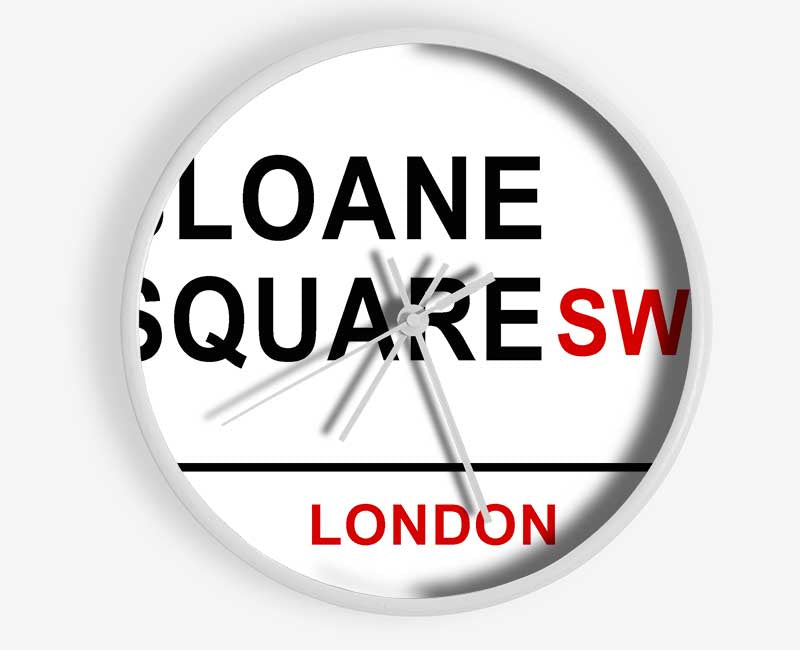 Sloane Square Signs Clock - Wallart-Direct UK