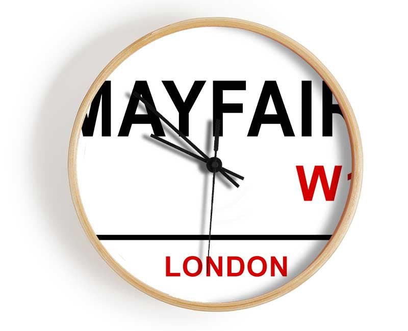 Mayfair Signs Clock - Wallart-Direct UK