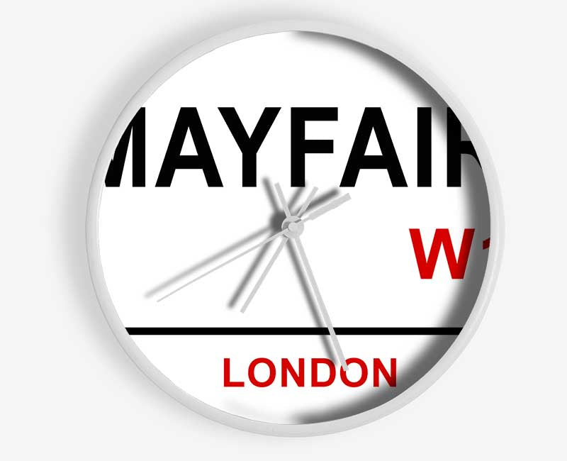 Mayfair Signs Clock - Wallart-Direct UK