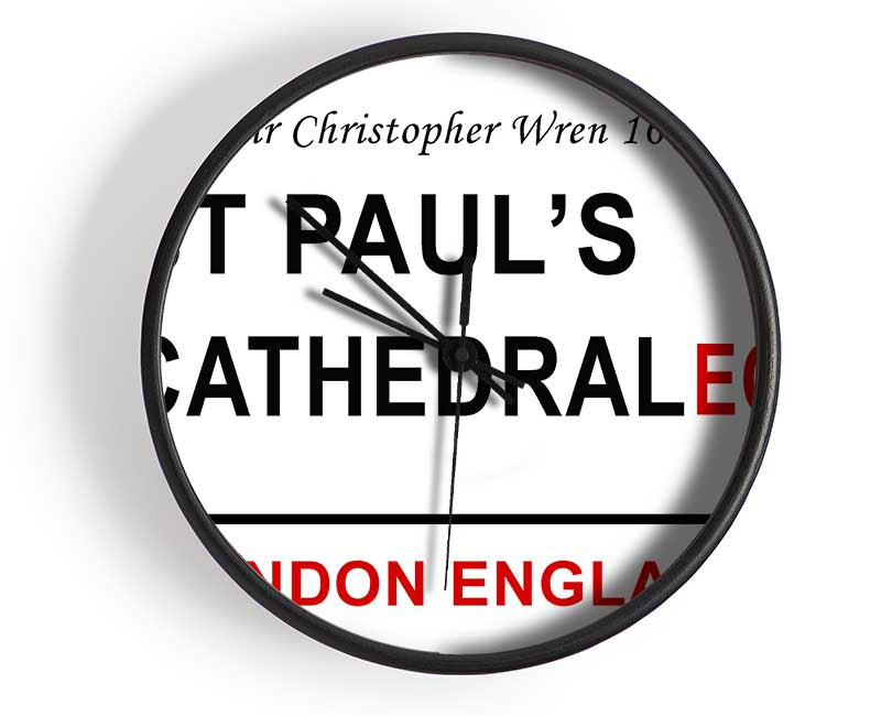 St Pauls Cathedral Signs Clock - Wallart-Direct UK
