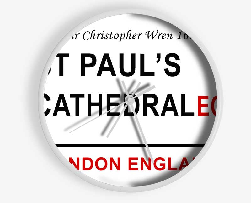 St Pauls Cathedral Signs Clock - Wallart-Direct UK