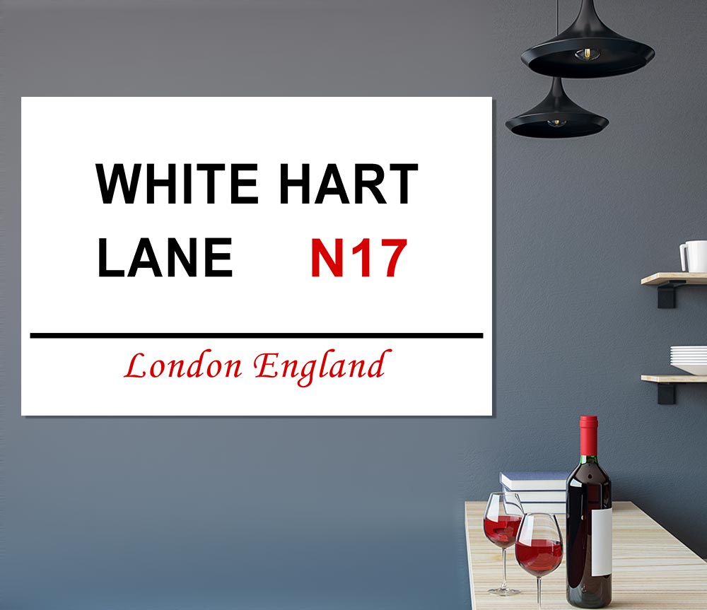White Hart Lane Signs Print Poster Wall Art