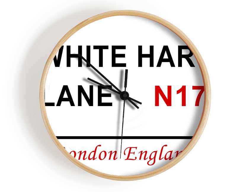 White Hart Lane Signs Clock - Wallart-Direct UK