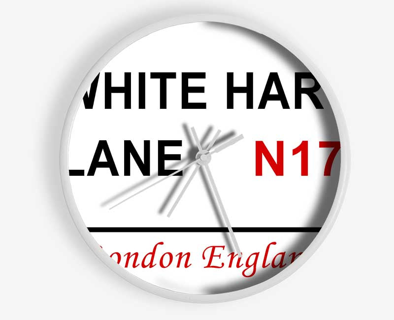 White Hart Lane Signs Clock - Wallart-Direct UK