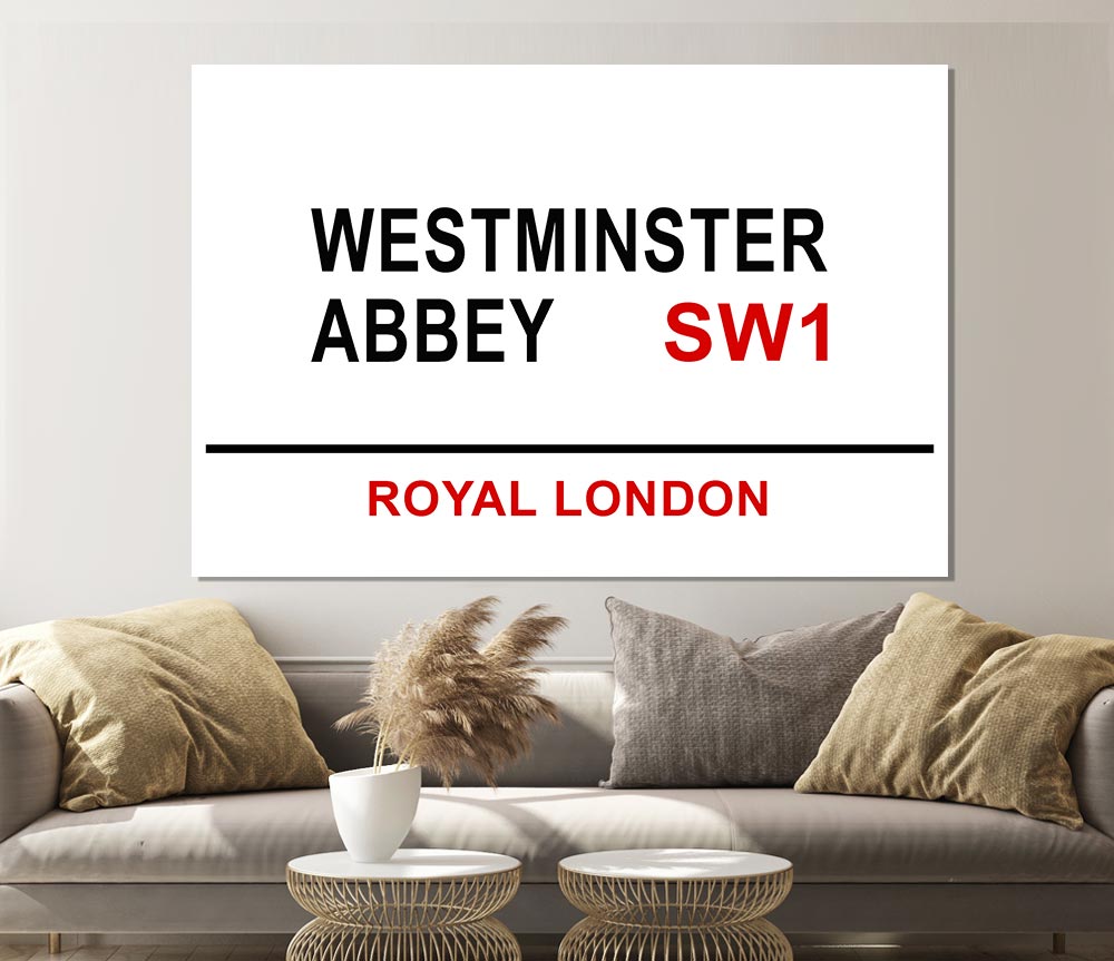 Westminster Abbey Signs Print Poster Wall Art