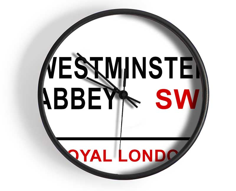 Westminster Abbey Signs Clock - Wallart-Direct UK