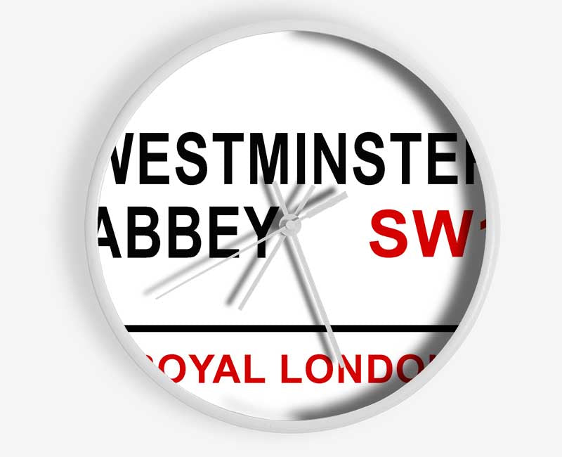 Westminster Abbey Signs Clock - Wallart-Direct UK
