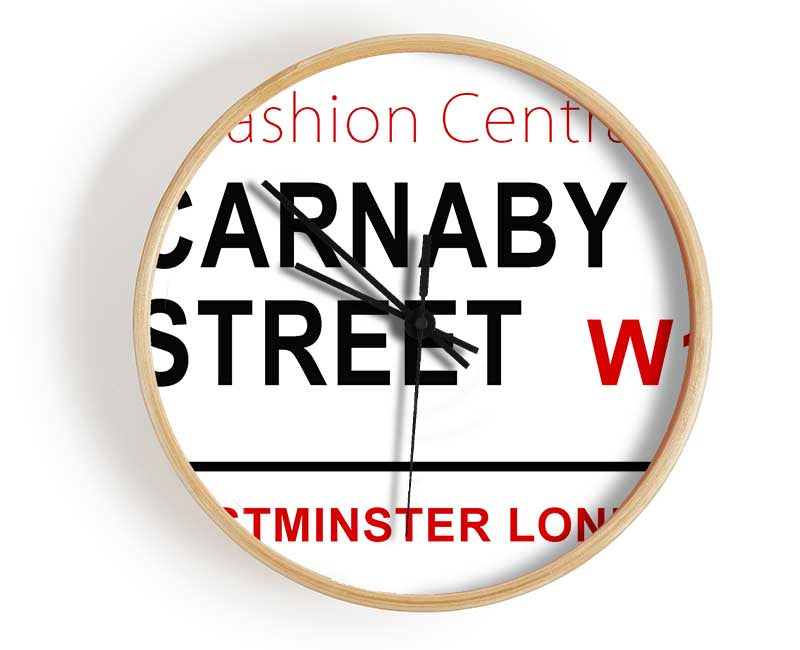 Carnaby Street Signs Clock - Wallart-Direct UK