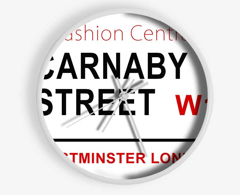 Carnaby Street Signs Clock - Wallart-Direct UK