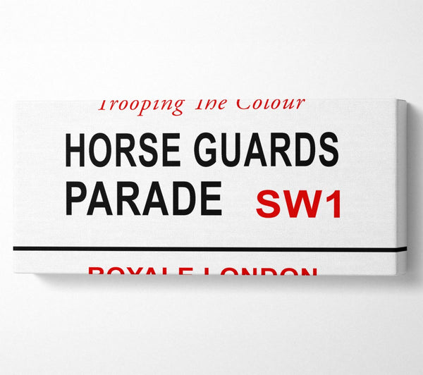 Schilder zur Horse Guards Parade