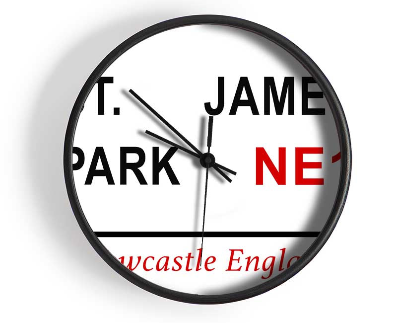 St James Park Signs Clock - Wallart-Direct UK