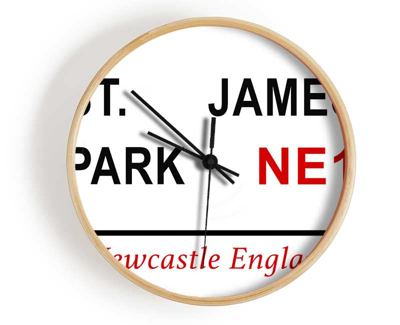 St James Park Signs Clock - Wallart-Direct UK