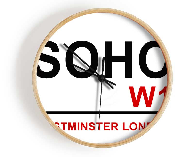 Soho Signs Clock - Wallart-Direct UK