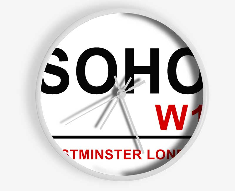 Soho Signs Clock - Wallart-Direct UK