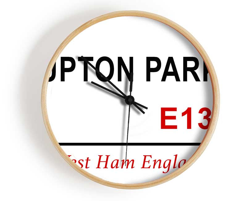 Upton Park Signs Clock - Wallart-Direct UK