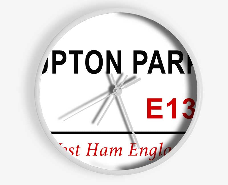 Upton Park Signs Clock - Wallart-Direct UK
