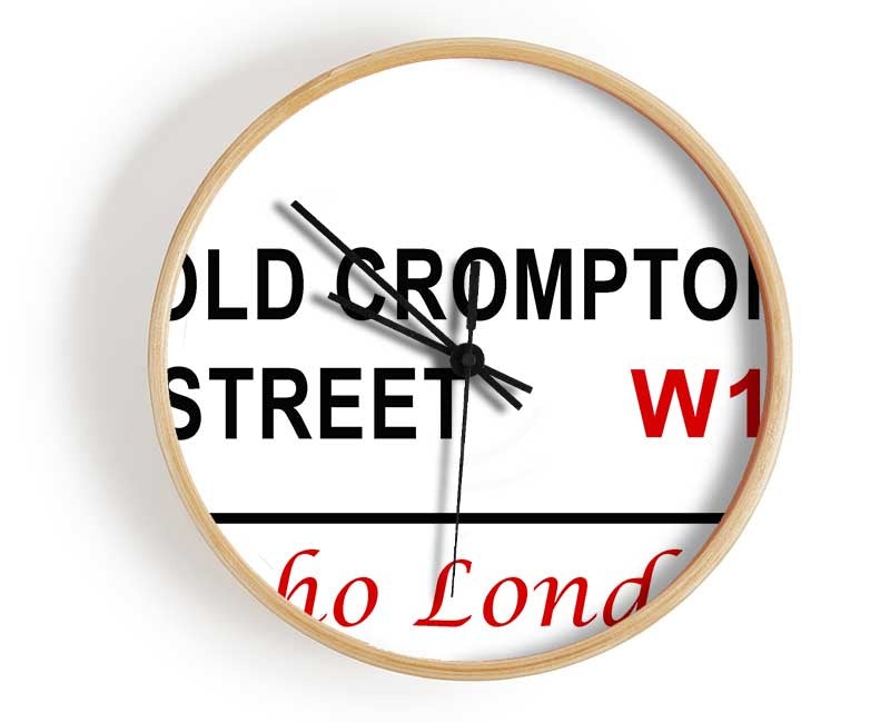 Old Crompton Street Signs Clock - Wallart-Direct UK
