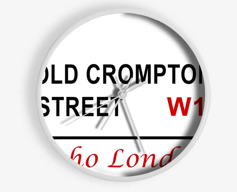 Old Crompton Street Signs Clock - Wallart-Direct UK