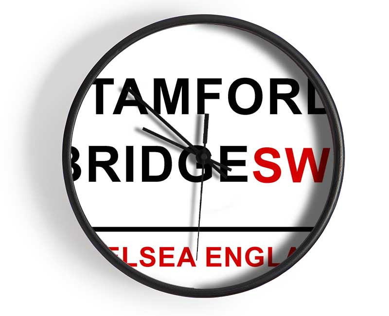 Stamford Bridge Signs Clock - Wallart-Direct UK