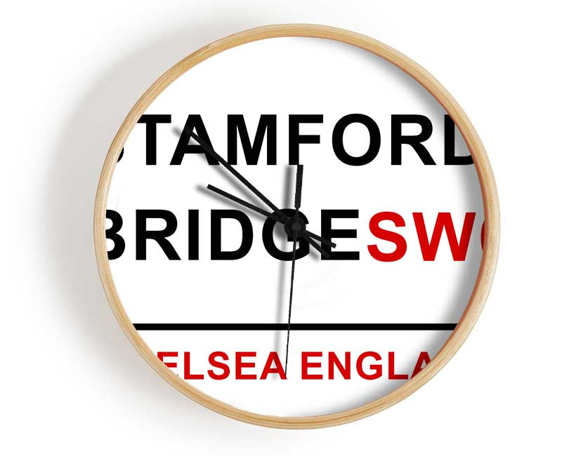 Stamford Bridge Signs Clock - Wallart-Direct UK