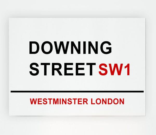 Downing Street Signs Print Poster Wall Art