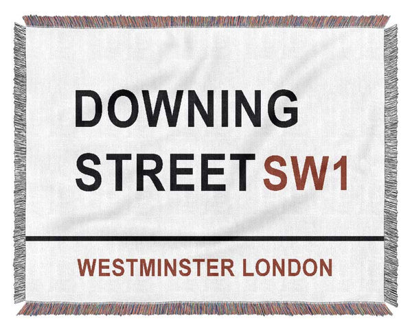Downing Street Signs Woven Blanket
