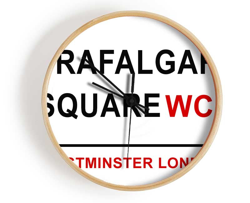 Trafalgar Square Signs Clock - Wallart-Direct UK