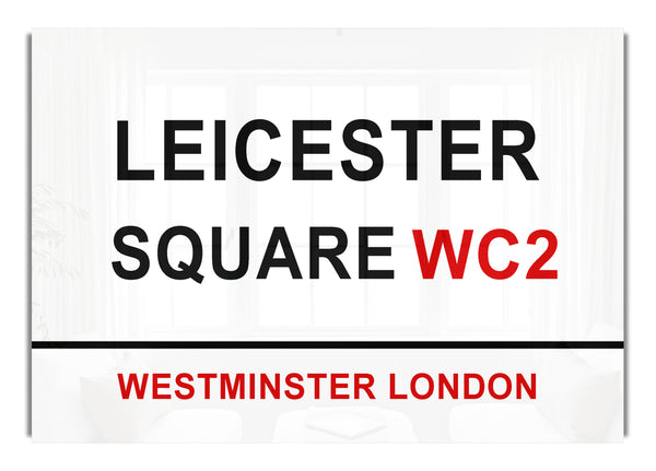 Schilder am Leicester Square