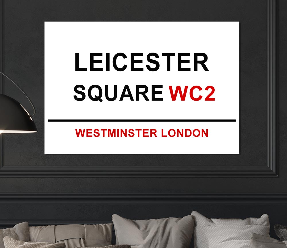 Leicester Square Signs Print Poster Wall Art