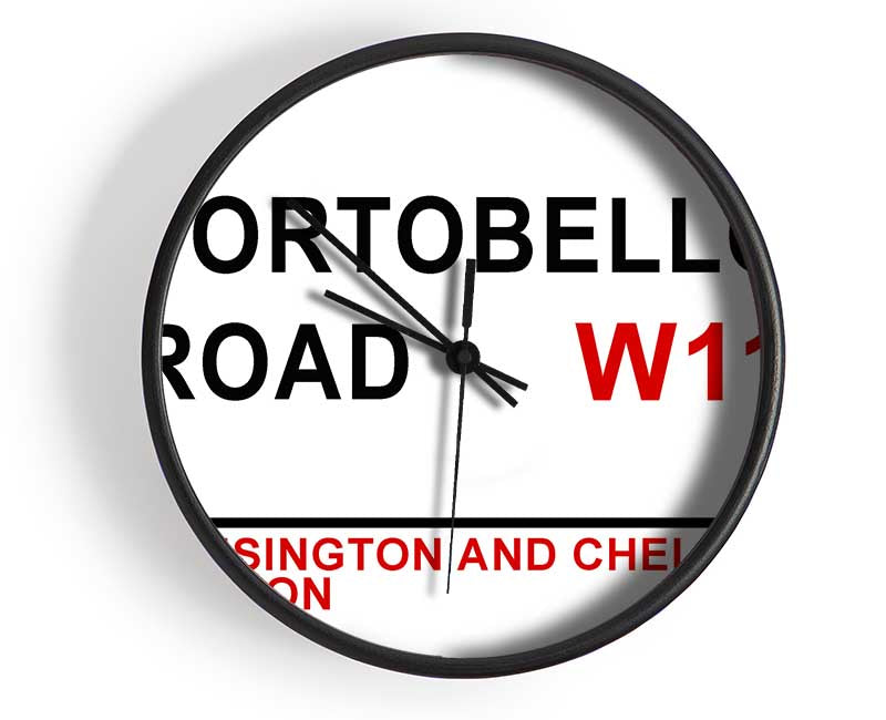 Portobello Road Signs Clock - Wallart-Direct UK