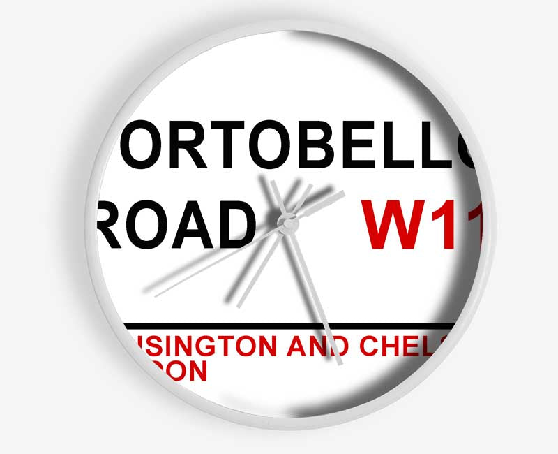 Portobello Road Signs Clock - Wallart-Direct UK