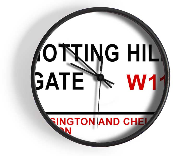 Notting Hill Gate Signs Clock - Wallart-Direct UK