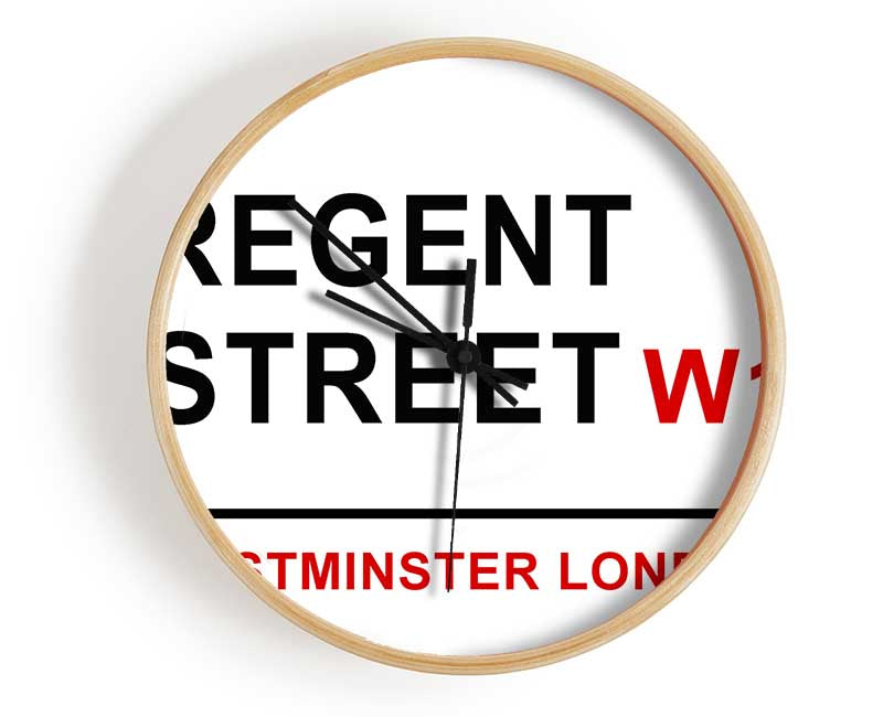 Regent Street Signs Clock - Wallart-Direct UK