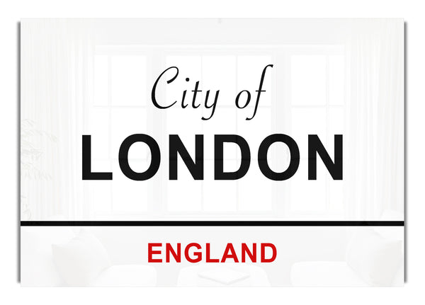 Schilder der Stadt London