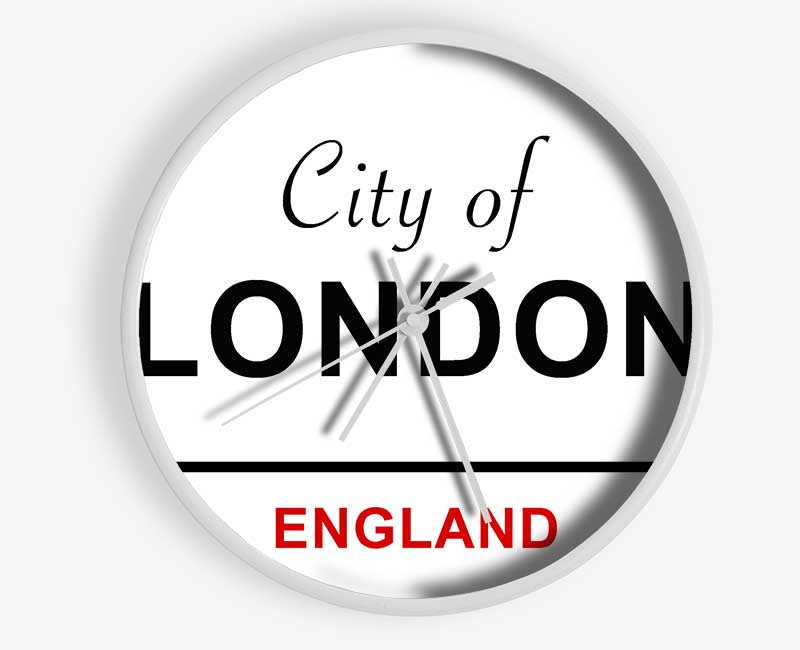 City Of London Signs Clock - Wallart-Direct UK