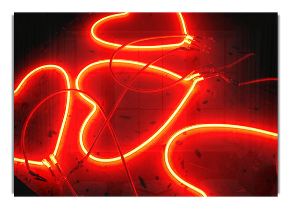 Valentinstag Neon Herz