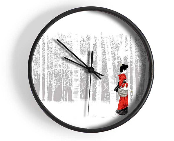 Geisha Clock - Wallart-Direct UK
