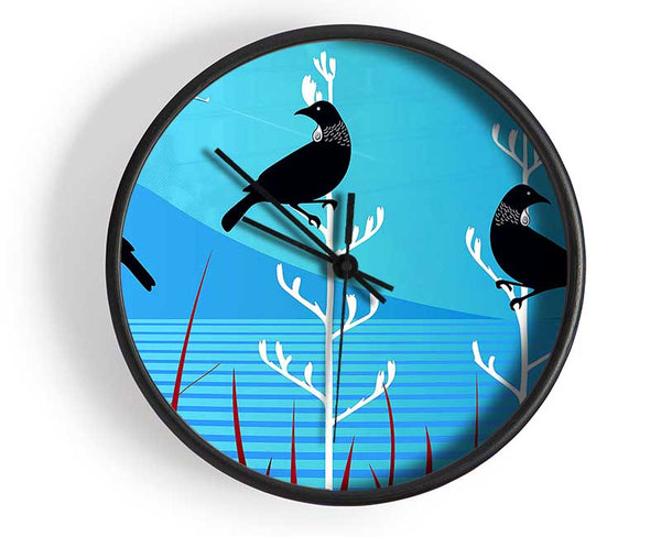 Tui Birds Clock - Wallart-Direct UK