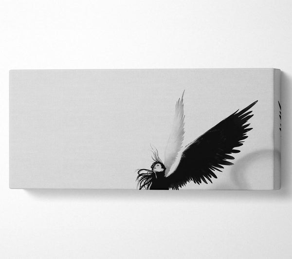 Schwarz-weißer Engel