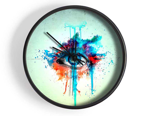 Eye Minimalistic Painting Clock - Wallart-Direct UK