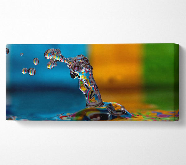 Bunter Wasserspritzer