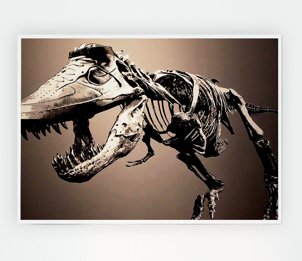 Tyrannosaurus Print Poster Wall Art