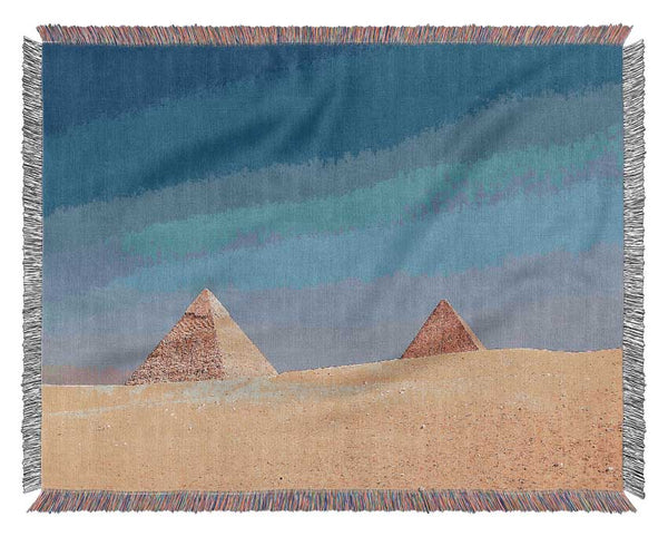 Giza Pyramids Woven Blanket