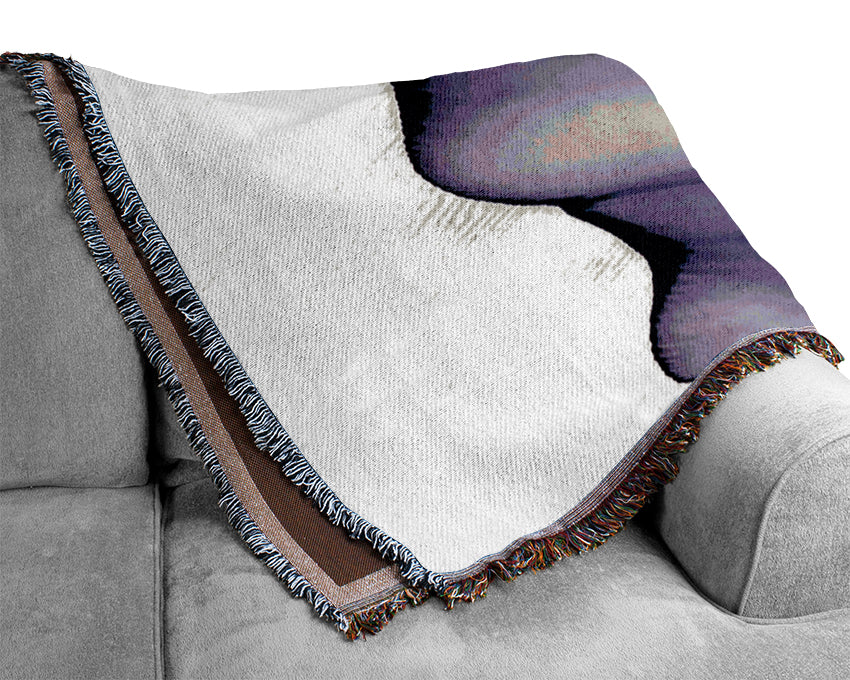 White Sand Desert Woven Blanket