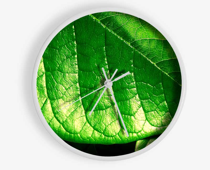 Veins Of A Leaf Clock - Wallart-Direct UK